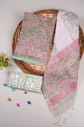 Premium Sanganeri Printed kota Suit With Kota Doria Duppta(BFFKO53)